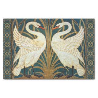 Walter Crane Swan, Rush And Iris Art Nouveau Tissue Paper