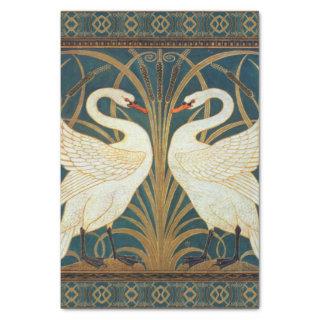 Walter Crane Swan, Rush And Iris Art Nouveau Tissue Paper