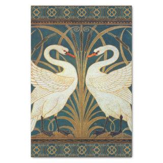 Walter Crane Swan, Rush And Iris Art Nouveau Tissue Paper