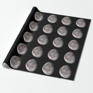 Waning gibbous moon phase NASA images