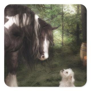 Want To Play Square Sticker
