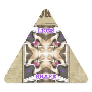 Wanted Peace, Love and Inspiration: Spread Harmony Triangle Sticker