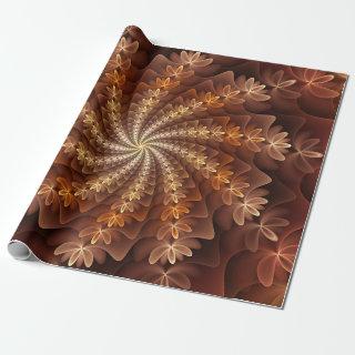 Warm Colors, Trippy Modern Fractal Art Pattern