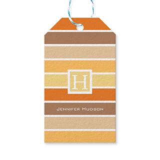 Warm Pastel Autumn Color Palette | Personalized Gift Tags