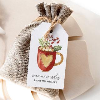 Warm Wishes Hot Cocoa Christmas Holiday Gift Tags