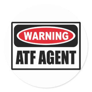 Warning ATF AGENT Sticker