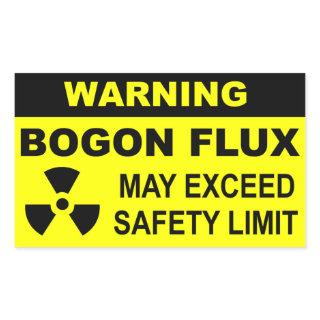 Warning: Bogon Flux Rectangular Sticker