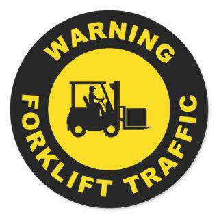 Warning Forklift Tractor Sticker Safety Sticker
