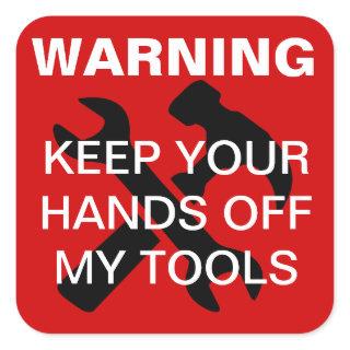 Warning Square Sticker