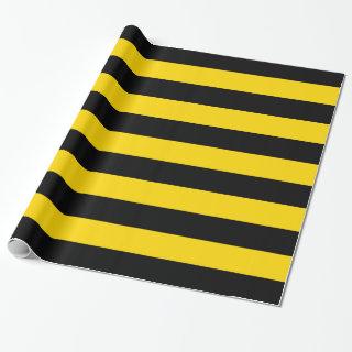 Warning Yellow and Black Caution Striped