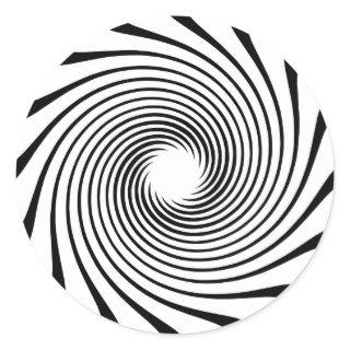 Warp Drive Design Classic Round Sticker