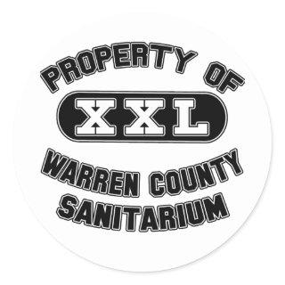 Warren County Sanitarium Products Classic Round Sticker