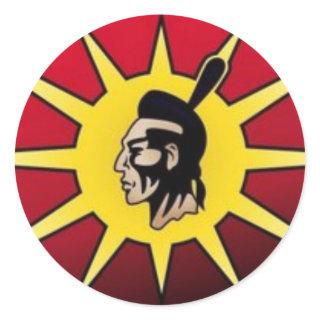 Warrior Flag Classic Round Sticker