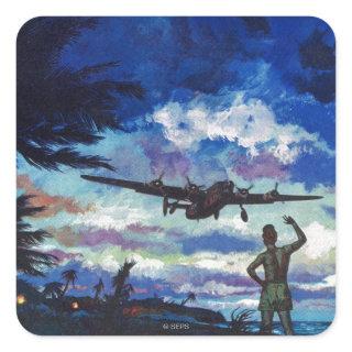 Warrior's Return Square Sticker
