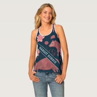 Warthog Floral Colorful Personalized Pattern Tank Top