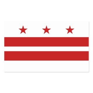 Washington DC Flag Rectangular Sticker