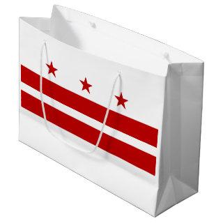 Washington DC State Flag Large Gift Bag
