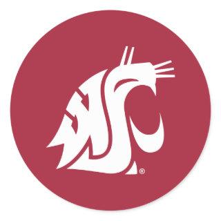 Washington State Cougar Classic Round Sticker