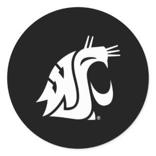 Washington State Cougars Icon Classic Round Sticker