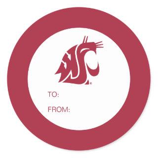 Washington State Graduate Classic Round Sticker