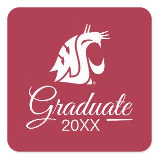 Washington State Graduate Square Sticker