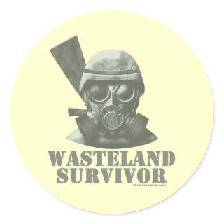 Wasteland Survivor Classic Round Sticker