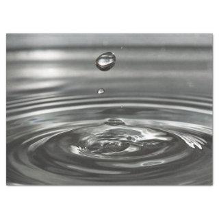 water drop tissue paper