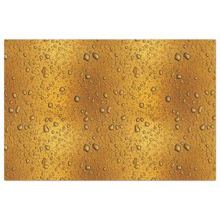 Water droplets on a beer background tissue paper