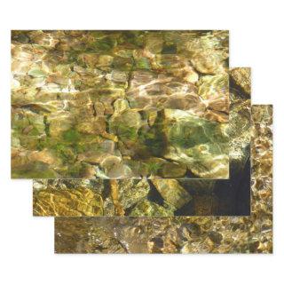 Water from Hot Springs Green-Gold Nature  Sheets