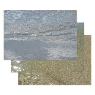 Water Lapping on the Beach Abstract Photography  Sheets