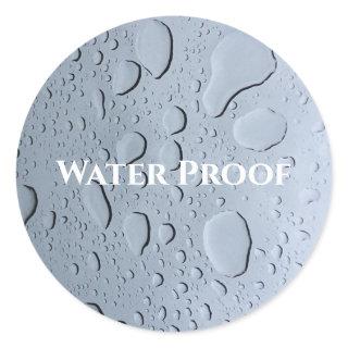 Water Proof Splash Free Drops Custom Package Label