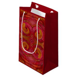 Watercolor And Ink Pretty Pattern Art Abstract Small Gift Bag