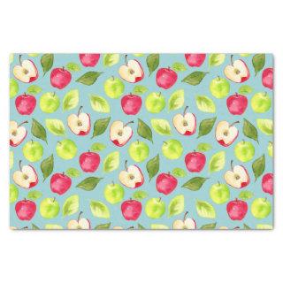 Watercolor Apples Fruit Pattern Tissue Paper