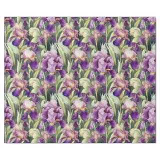 Watercolor Bearded Iris  Roll