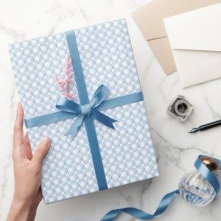 Watercolor Blue and Navy Ribbon