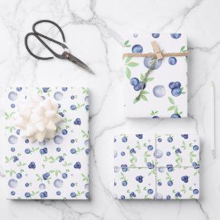 Watercolor Blueberry  Sheets