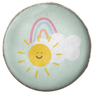 Watercolor Boho Rainbow and Sun  Chocolate Covered Oreo
