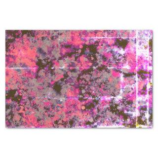 Watercolor Brick Black Pink Paint Splash Abstract Tissue Paper