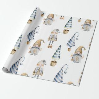 Watercolor Christmas Gnome Pattern