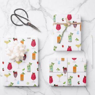 Watercolor Cocktails & Party Drinks  Sheets