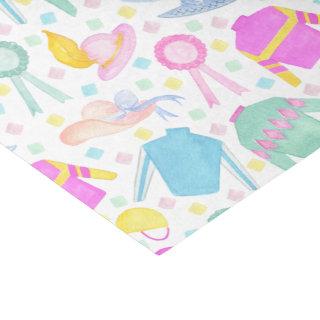 Watercolor Colorful Derby Jerseys & Hats Tissue Paper