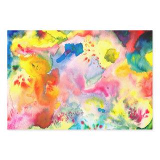 Watercolor colorful textured painting vivid rainbo  sheets