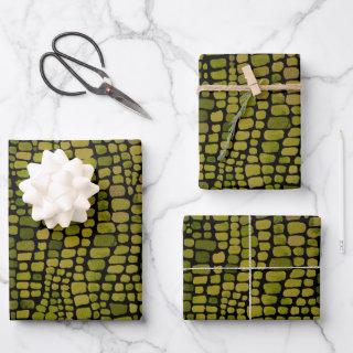 Watercolor Crocodile Print  Sheets