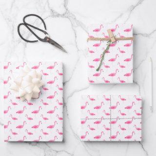 Watercolor Flamingo Pattern  Sheets