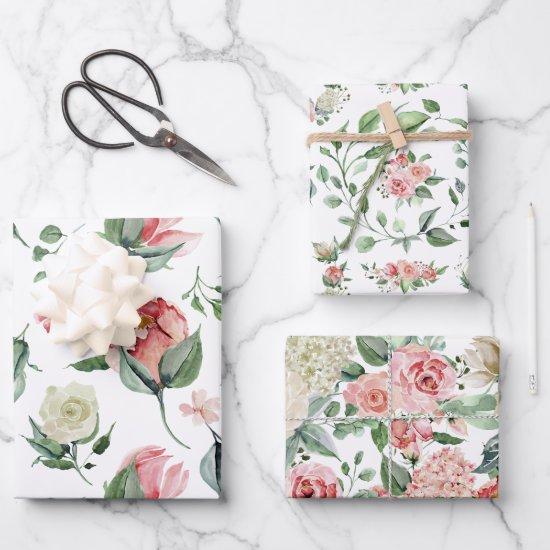 Watercolor Floral Peony   Sheets