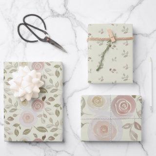 Watercolor Floral Rose  Sheets