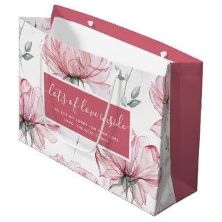 Watercolor Floral Sympathy Gift Bag