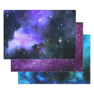 Watercolor Galaxy Stars Space  Nebula  Sheets
