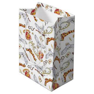 Watercolor GRYFFINDOR™ Hedwig Pattern Medium Gift Bag
