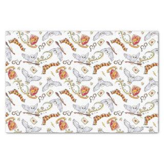 Watercolor GRYFFINDOR™ Hedwig Pattern Tissue Paper